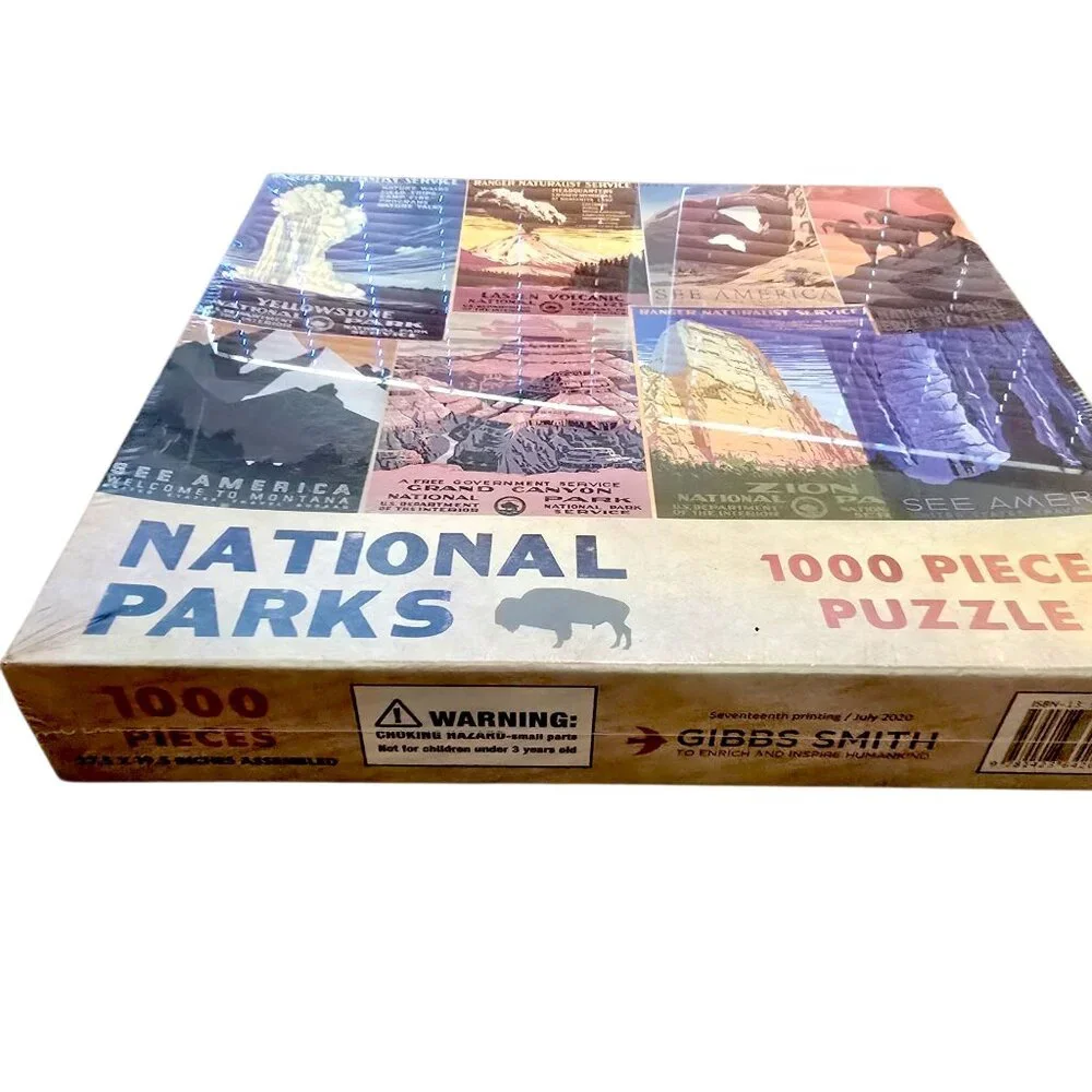 National Parks 1000 Piece Puzzle By Gibbs Smith NIB Sealed CM2128